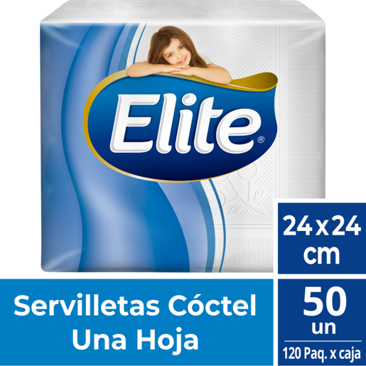 Servilleta Elite Cóctel una Hoja 50 unidades x120