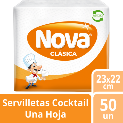 Servilleta Nova Coctel 50U/140Paq X